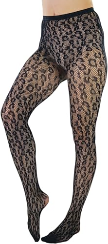 Image of ToBeInStyle Women's Vibrant Multicolor Animal Print Pantyhose Assorted Hosiery