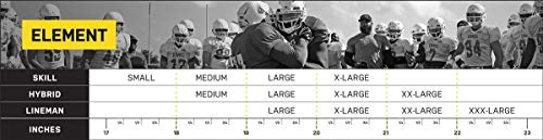 image for Xenith Element Lineman Varsity Football Shoulder Pads for Adults - All