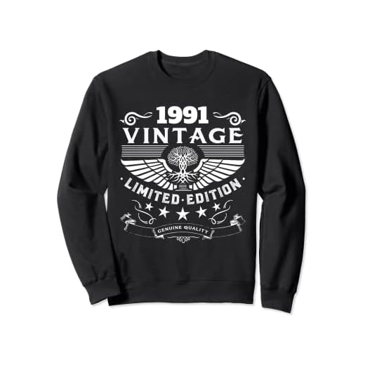 Camiseta vintage 1991 para mujer, edición limitada, cumpleaños 1991 Sudadera