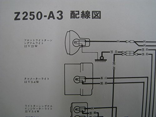 Amazon.co.jp: 中古 カワサキ 正規 バイク 整備書 Z250 取扱説明書 