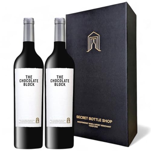 The Chocolate Block Red Wine Duo Gift Boxed 2x75cl | Wine Gifts for Him Her Birthdays Christmas Corporate Mothers Day Fathers Day