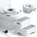 Bunwag Baby Potty Training Seat with Step Stool, Potty Training Toilet for Baby to Toddler with Trash Bags and Spout Extender, Kids Portable Potty and Step Stool Set
