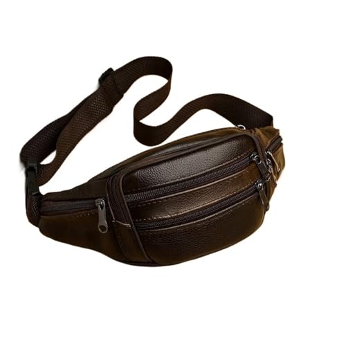 Bolso de cuero para el pecho para hombre cruzado y duradero para negocios