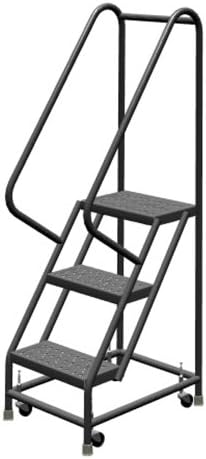 Tri-Arc KDSR103166 3-Step Steel Rolling Industrial & Warehouse Ladder