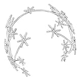 Corona de diamantes de imitación en forma de estrella con diamantes de imitación brillantes y cristal, te traerá más encanto y belleza en tu concurso o día de boda.