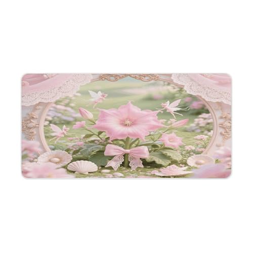 Alfombrilla Mandala Flower grande para escritorio miniatura 1