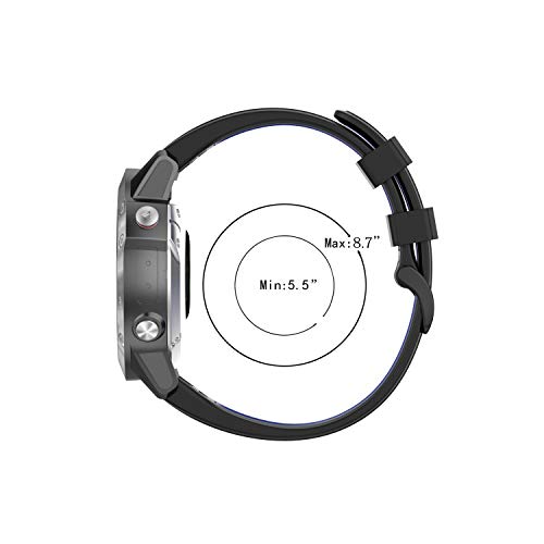 Correa deportiva de silicona para Garmin Fenix 7/8 miniatura 2