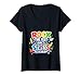 Women's Rock The Test Don't Stress Just Do Your Best Exam Motivation V-Neck T-Shirt