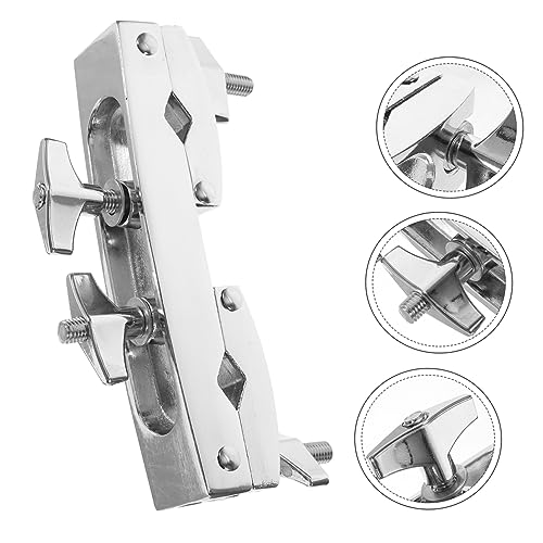 FAVOMOTO Soporte Abrazadera de Cencerro Para Kit de Batería, Clip de Metal Duradero para Bombo miniatura 6