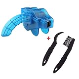 VERSÁTIL: el conjunto de herramientas de limpieza de la cadena de la bicicleta que incluye un lavador de cadena, un cepillo de cadena y un limpiador de engranajes de cadena, funciona con todo tipo de bicicletas; si tiene una cadena, todas podrían obtener una limpieza profunda. Para diseños de ruedas libres, simplemente conecte el limpiador a la cadena y use el pedal para girar la cadena. Para bicicletas con frenos de montaña, la bicicleta debe estar elevada o volteada para que funcione