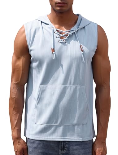 Camiseta sin mangas con capucha para tus rutinas de gimnasio y entrenamientos en verano