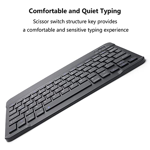 Image of 2.4 GHz Wireless Keyboard and Mouse Combo, Full-Sized USB Cordless Mouse Keyboard Set Silent for PC Laptop Computer Desktop Windows Mac Chromebook, Numeric Keypad & Compact Optical Mouse (Black)