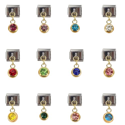 Breloques de connexion en acier inoxydable pour création de bijoux, lot modulaire de 12