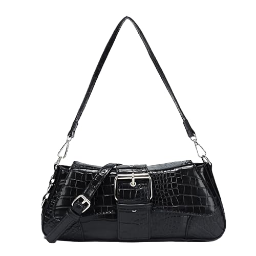 FONETTOS Y2K Punk Funky Bag, Sourpuss Goth Crossbody Sfly Unique Purse Novelty Cool Rock Trendy Women Shoulder Bags Fashion Girls Handbag Black by FONETTOS - Used condition - US$19.65