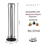 EXZACT Coffee Capsule Holder Compatible with Nespresso Classic, Not Created or sold by Nespresso/Nestlé, Coffee Pods Stands (Black) - Image 7