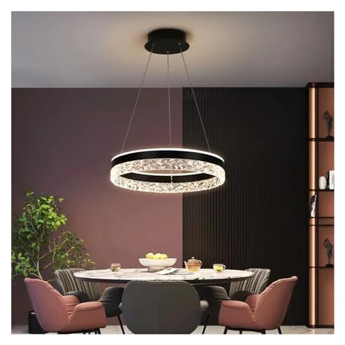 LED Lustre Moderne Circulaire Dimmable pour Salon et Salle à Manger