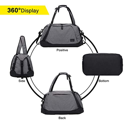 ITSHINY Sport Duffel tas, 50L Travel Duffel Bag, Gym Schoudertas, Reistas Unisex - 3 in 1 Ontwerp met Schoenen… - Image 7
