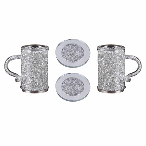 ハンドル付きガラスコーヒーカップ二重壁断熱コーヒーカップジュース飲料箸置きお手入れが簡単なワイングラスビール茶