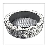 gitter steine mauer leichteres bepflanzen durch 8 cm Höhe