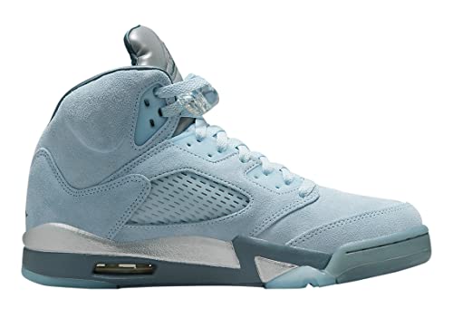 Nike Jordan Womens WMNS Air Jordan 5 Retro DD9336 400 Blue Bird - Size 8.5W, Photo Blue/Football Grey-metal, 8.52