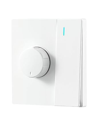 Led Dimmer Light Switch and Rocker Wall Light Switch Combo, 2 Gang 2 Way Dimmer Lights Switches Universal Double Led lights Dimmers Switches for Leds Bulbs Lights 16AX  250V