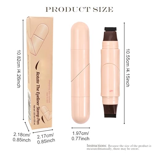 Winged Eyeliner Stamp Dual End Rotatable Waterproof Liner miniatura 7