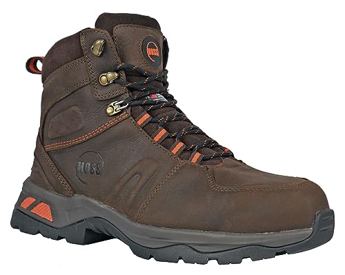 HOSS, Composite Toe, Waterproof,Leather,UltraThinsulate, Size 9 1/2 Width Wide, Color Brown, Model# 60242 9.5 2E