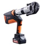 VEVOR 32KN Electric Pipe Crimping Tool for 1/2" to 2" Copper Pipes, 18V Press Tool, 360° Rotation Automatic Crimper with Brushless Motor & 6 Jaws - Compatible with ProPress