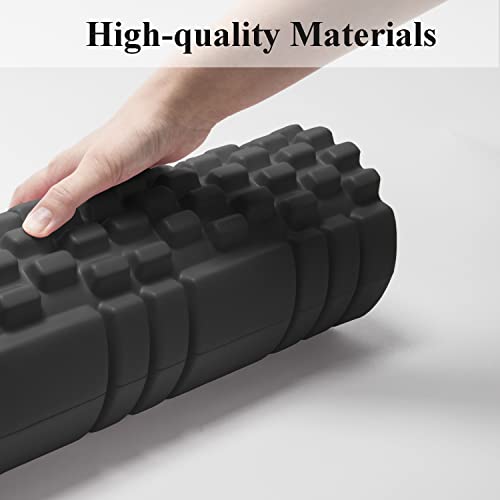 Vaupan Foam Roller Deep Tissue Massage And Muscle Recovery, Myofascial Trigger Point Release, 2 Pack High-Density Foam Roller For Exercise, Physical Therapy (Black) #TOP5