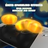 PlayVital LED Thumbstick Grips Cover do ps5/ps4 Ochrony Joystick Caps,Świecący Thumb Grip Caps do Xbox Series X S/Xbox One/Switch Pro Nakładki na Kciuki-Gwiazdy