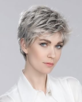 Spring Hi Wig Petite Avg Cap Color Chocolate Mix - Ellen Wille Wigs 2.5" Short Natural Lace Front Hairline Synthetic Monofilament Crowne Neck Hugging Nape Peluca