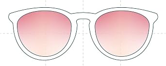 Sunglass Fix Replacement Sunglass Lenses Compatible for Garrett Leight Hampton 46mm (Non-Polarized Diamond Rose Gradient Gold Flash Pair-SFx Diamond)