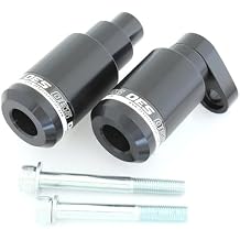 OES Accessories Brand Frame Sliders Compatible with Kawasaki Ninja ZX6R 636 2013-2018 No Cut White Logos