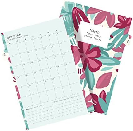Filofax A5 Illustrated Floral Week on 2 Pages 2023 Diary Pack