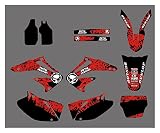 Motorrad Schutz Aufkleber Motorrad Team Grafik Hintergrund Aufkleber Und Aufkleber Kit Für Hon-da CRF450 CRF450R CRF450r 450R 2002 2003 2004 (Farbe : Customize Sticker)