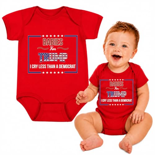 Wild Bobby Babies for Funny Baby Bodysuit for Boys & Girls Cute Infant Outfit Funny Baby Clothes Newborn Gift for New Parents Red 6M