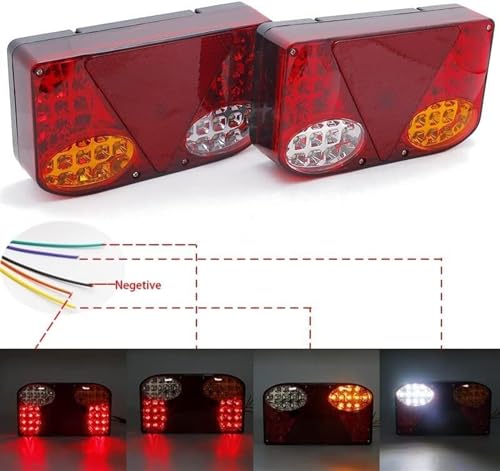 Feu arrière camion 12V avec indicateur stop remorque et voiture van - 4