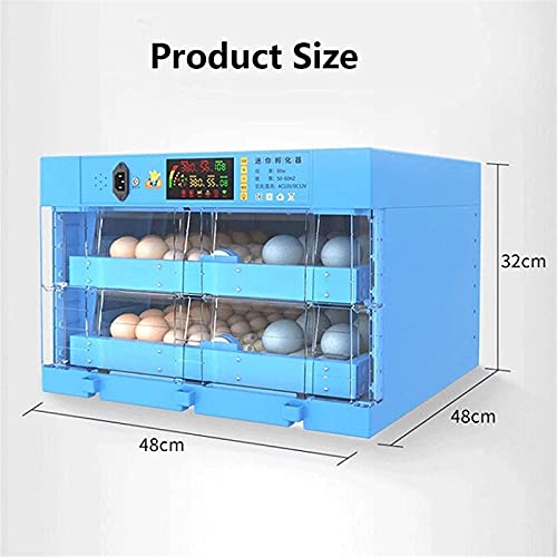 Ei incubator, 128 eieren Volautomatische pluimvee Hatcher Machine, LED Candler Automatische Egg Turner… - Afbeelding 7