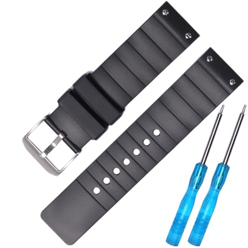 Recopilación de Santos de Cartier para comprar online. 36 XBHSW - Correa de reloj de silicona suave e impermeable compatible con Cartier Santos 100 para mujer, pulsera de repuesto de goma de 23 mm (hebilla negra plateada)