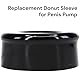 Penis sleeve für penispump Austauschbare Manschette Sleeve Weiches und Flexibles TPE penis-sleeve TPE Universelle Penispumpe Manschette Dichtungshöhe 3cm Max Außen⌀7.5cm Zubehör P02-5 (Schwarz)