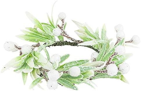 Ideen mit Herz Wieniec dekoracyjny na Boże Narodzenie i zimę (Ilex - Ø 14 cm)