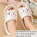 LONGSILVER Cat Slippers Women Cute Kitty Pillow Slides Thick Sole Kawaii Non Slip Quick Drying Preppy Shower Bathroom Sandals Outdoor (White,9-10 Women/7.5-8.5 Men,9,Women,10,Men,7.5,8.5)