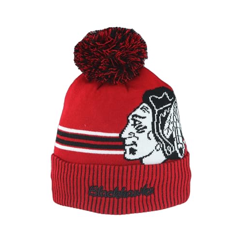 Image of ZHATS NHL Unisex-Adult NHL Officially Licensed Beanie Pom Rush
