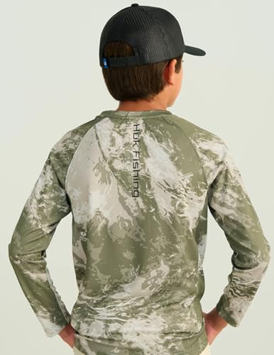 HUK Boys Pursuit Camo Crew Sleeve Shirt, Performance Shirt for Kids2