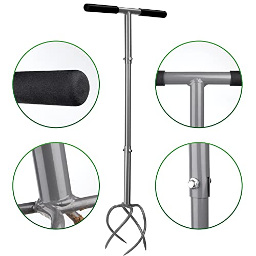 Walensee Upgrade Twist Tiller Manual Hand Tiller Garden Claw Cultivator with a Removable Big Claw, Garden Claw Tool Long Handle Steel Tiller Lawn Aerator Soli Lossener for Gardening Bed and Plant Box 4 Walensee Upgrade Twist Tiller Manual Hand Tiller Garden Claw Cultivator with a Removable Big Claw, Garden Claw Tool Long Handle Steel Tiller Lawn Aerator Soli Lossener for Gardening Bed and Plant Box - Image 4