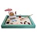 Beach Zen Garden, A Day at The Beach, Mini Desktop Sandbox for Meditation and Relaxation