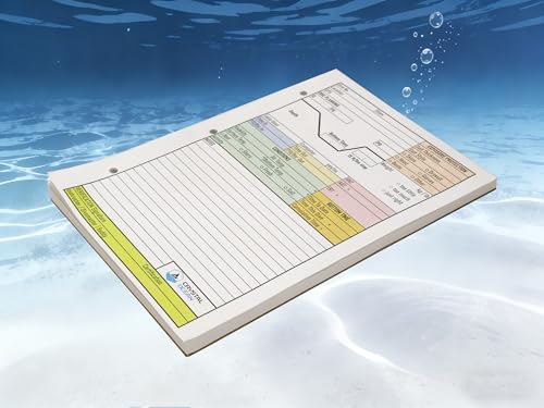 Bloc de notas de buceo A5 con 50 hojas de papel offset de 120g impreso a doble cara 6