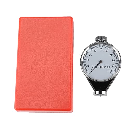 Shore Durometer Tester, Rubber Tire Durometer, Shore Type A,O,D Rubber Tire Durometer Hardness Tester Meter 0?100 HA for Synthetic Rubber Polyester Leather Wax(Type A) (D)