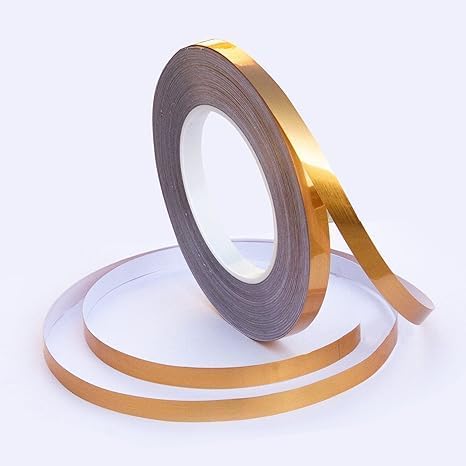 - Tile Gap Foil Line Tape โ 1CM x 50M (Gold) Self-Adhesive Seam Sticker for Wall, Cabinet, Kitchen, Floor โ Waterproof, Decorative, Peel & Stick Mirror Finish Tape