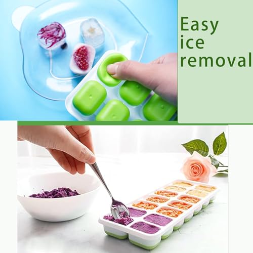 Molde para cubos de hielo 2 unidades con tapa apilable miniatura 5